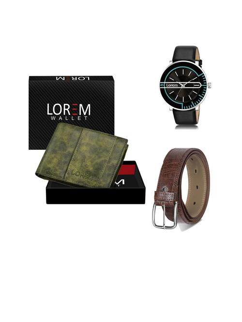 belt, wallet & watch gift combo - 19444265 - Very Small Image - 1