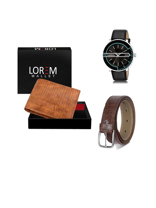 belt, wallet & watch gift combo - 19444331 - Very Small Image - 1