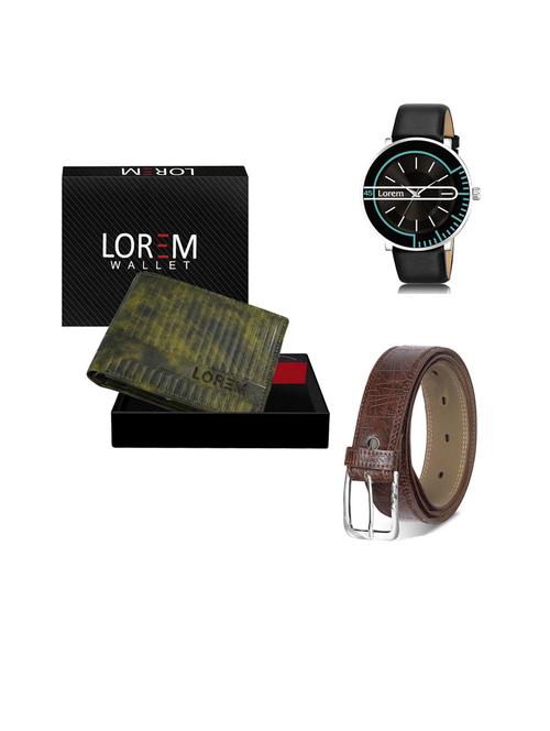 belt, wallet & watch gift combo - 19444338 - Very Small Image - 1