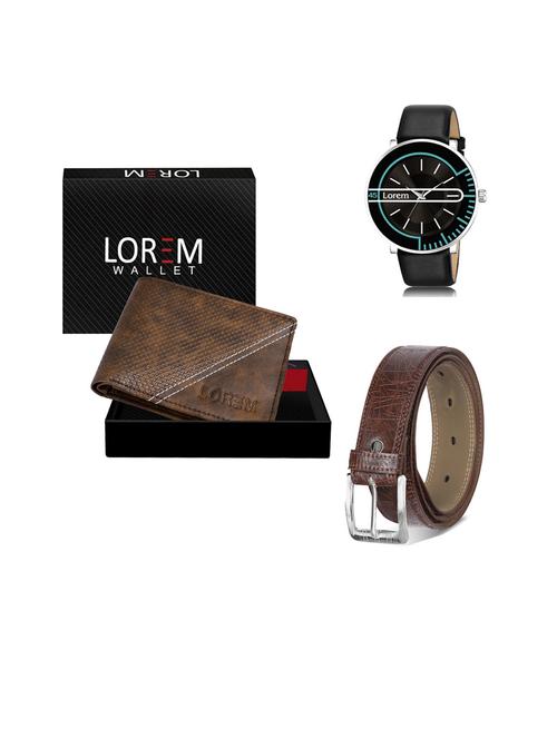 belt, wallet & watch gift combo - 19444351 - Very Small Image - 1