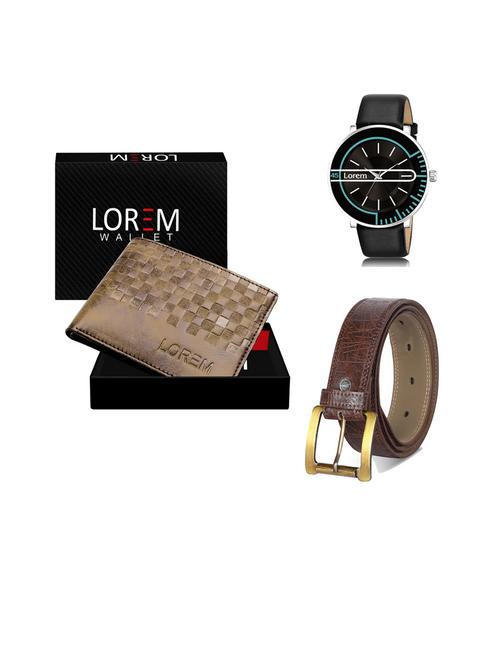 belt, wallet & watch gift combo - 19444370 - Very Small Image - 1