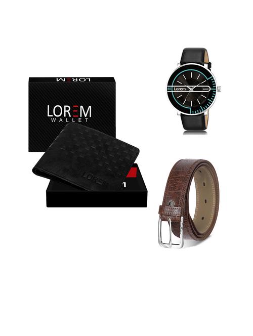belt, wallet & watch gift combo - 19444392 - Very Small Image - 1