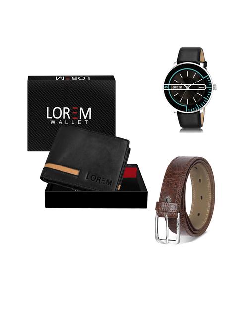 belt, wallet & watch gift combo - 19444410 - Very Small Image - 1