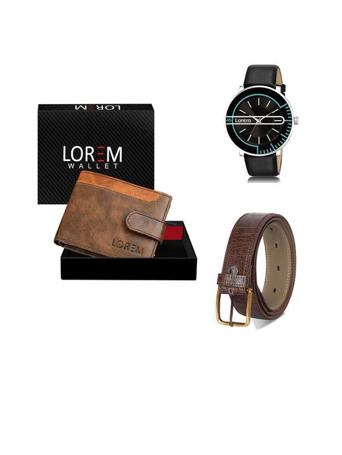 belt, wallet & watch gift combo - 19444420 - Very Small Image - 1