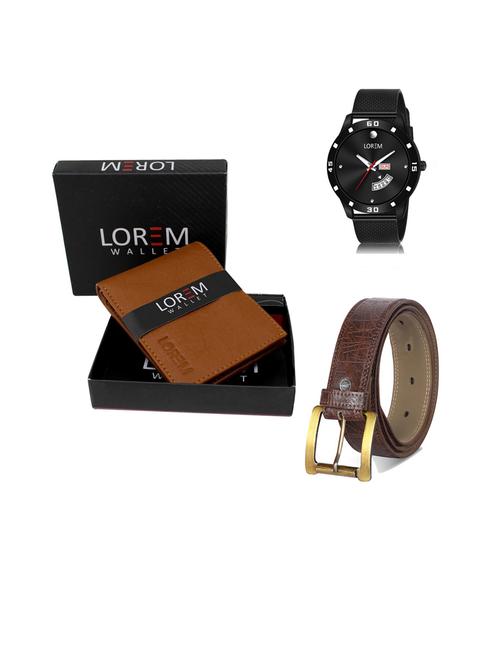 belt, wallet & watch gift combo - 19444442 - Very Small Image - 1