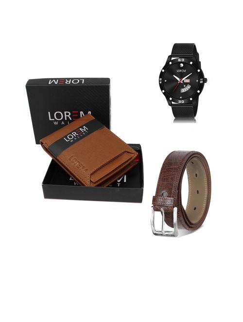 belt, wallet & watch gift combo - 19444453 - Very Small Image - 1