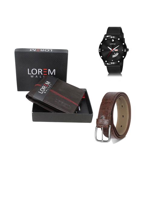 belt, wallet & watch gift combo - 19444469 - Very Small Image - 1