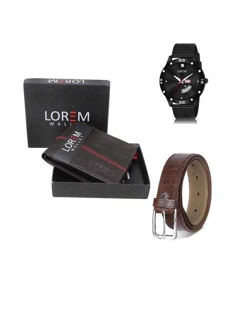 belt, wallet & watch gift combo - 19444470 - Very Small Image - 1