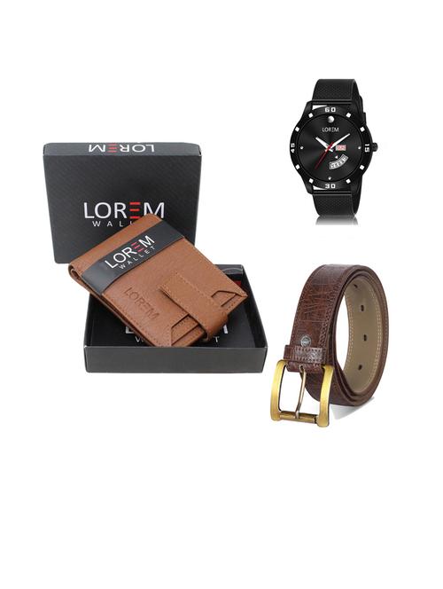 belt, wallet & watch gift combo - 19444484 - Very Small Image - 1