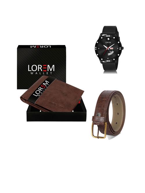 belt, wallet & watch gift combo - 19444498 - Very Small Image - 1