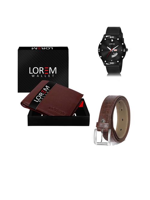 belt, wallet & watch gift combo - 19444509 - Very Small Image - 1