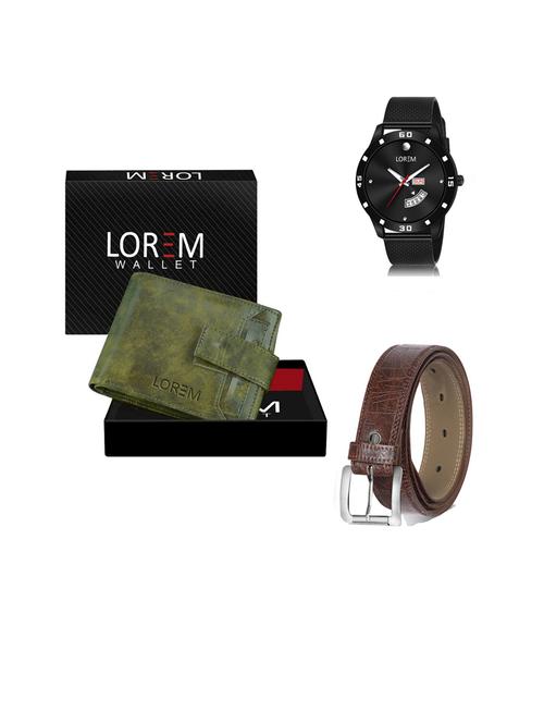 belt, wallet & watch gift combo - 19444557 - Very Small Image - 1