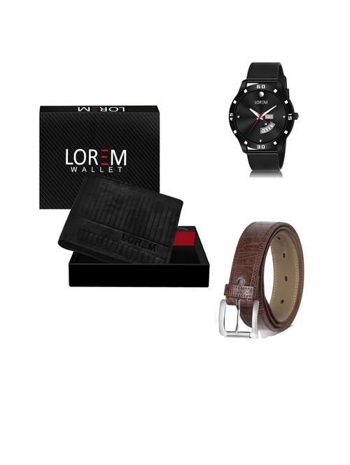 belt, wallet & watch gift combo - 19444611 - Very Small Image - 1