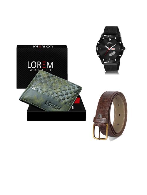 belt, wallet & watch gift combo - 19444654 - Very Small Image - 1