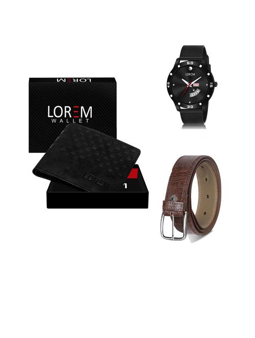 belt, wallet & watch gift combo - 19444661 - Very Small Image - 1