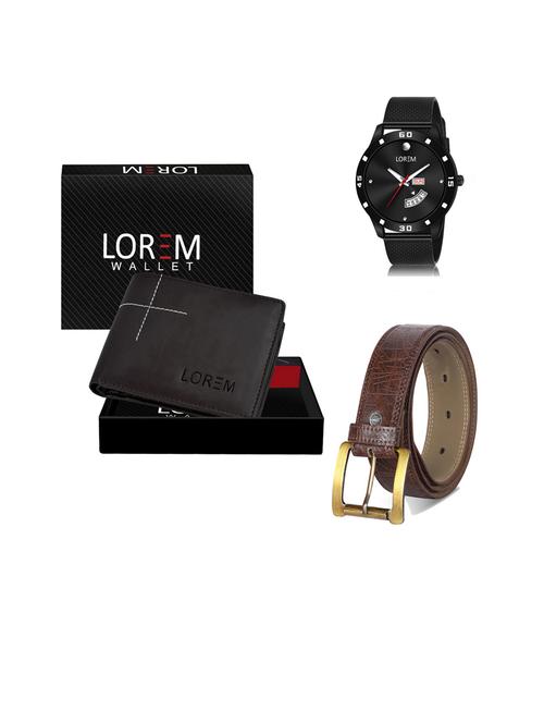 belt, wallet & watch gift combo - 19444670 - Very Small Image - 1