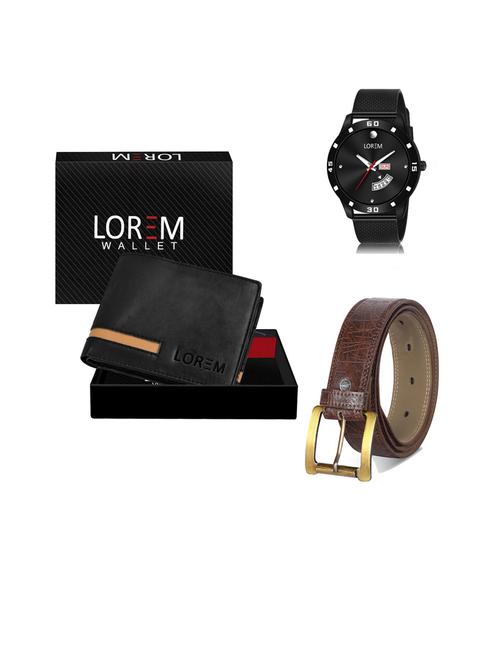 belt, wallet & watch gift combo - 19444676 - Very Small Image - 1