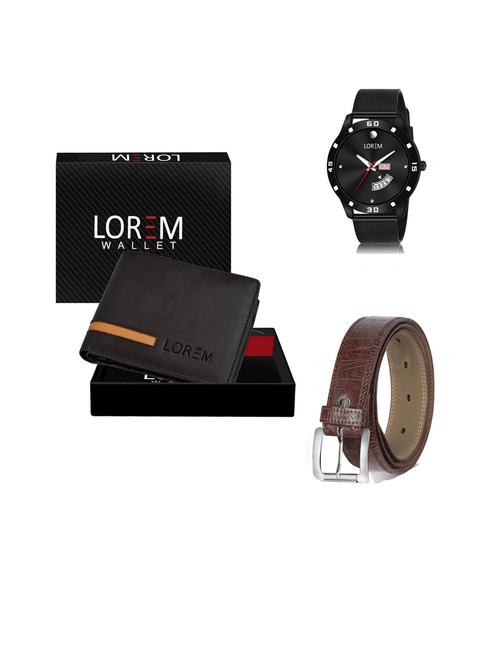 belt, wallet & watch gift combo - 19444683 - Very Small Image - 1