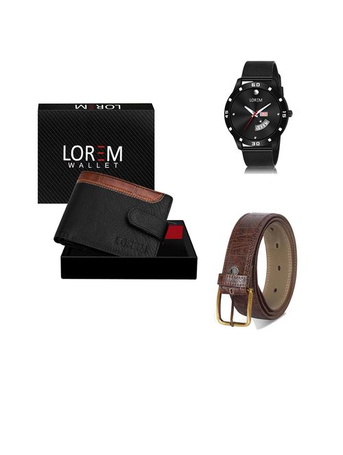 belt, wallet & watch gift combo - 19444696 - Very Small Image - 1