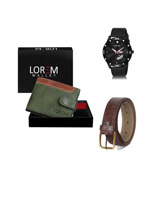 belt, wallet & watch gift combo - 19444702 - Very Small Image - 1