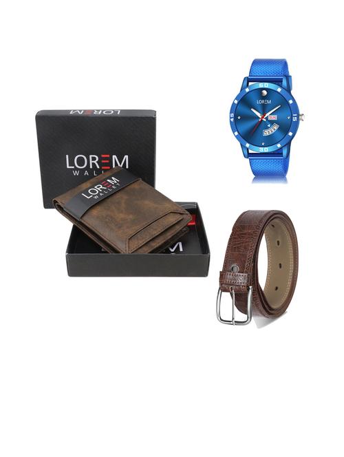 belt, wallet & watch gift combo - 19444727 - Very Small Image - 1