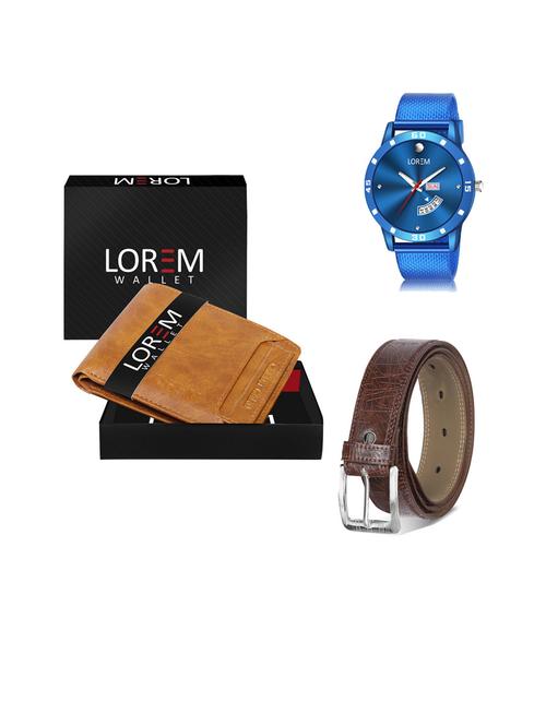 belt, wallet & watch gift combo - 19444735 - Very Small Image - 1