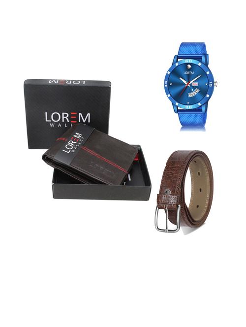 belt, wallet & watch gift combo - 19444739 - Very Small Image - 1