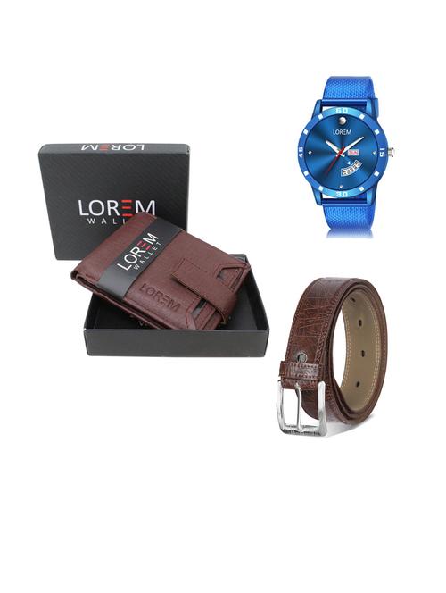 belt, wallet & watch gift combo - 19444753 - Very Small Image - 1