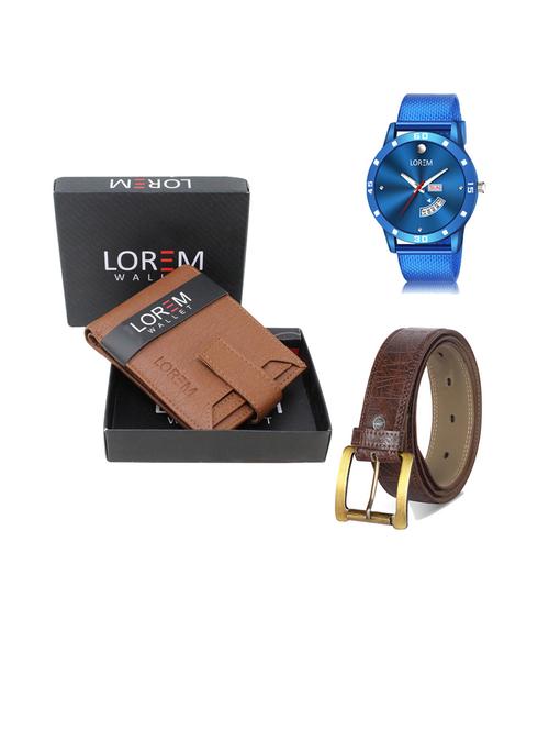 belt, wallet & watch gift combo - 19444754 - Very Small Image - 1