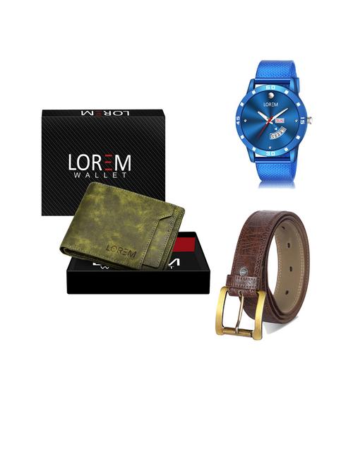 belt, wallet & watch gift combo - 19444790 - Very Small Image - 1