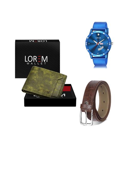 belt, wallet & watch gift combo - 19444794 - Very Small Image - 1