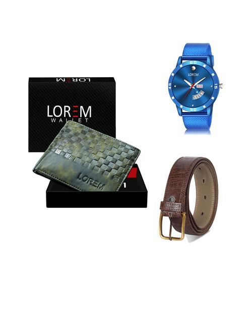 belt, wallet & watch gift combo - 19444924 - Very Small Image - 1