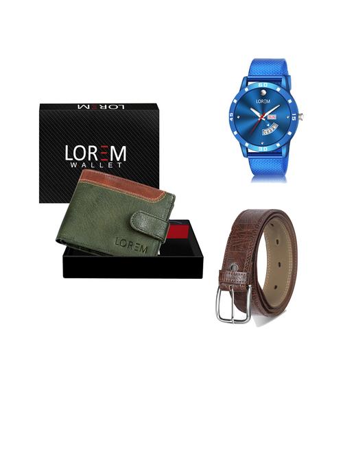 belt, wallet & watch gift combo - 19444973 - Very Small Image - 1