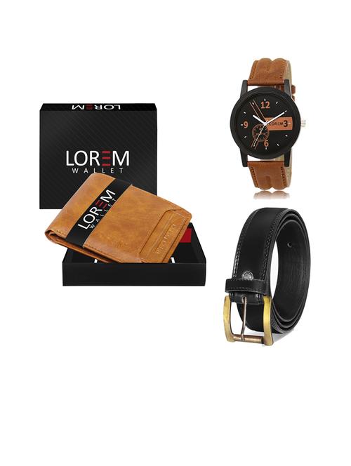 belt, wallet & watch gift combo - 19444980 - Very Small Image - 1
