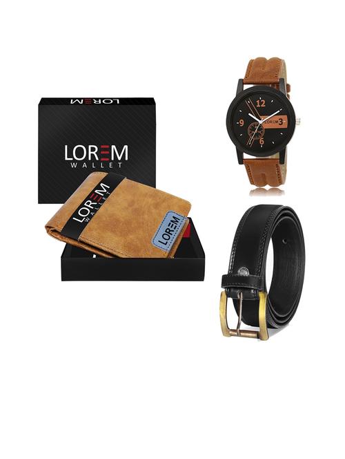 belt, wallet & watch gift combo - 19444985 - Very Small Image - 1