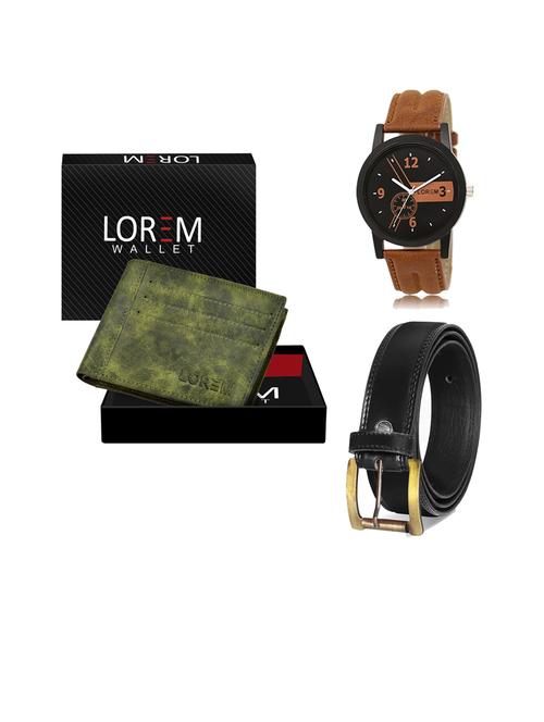 belt, wallet & watch gift combo - 19444991 - Very Small Image - 1