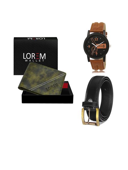 belt, wallet & watch gift combo - 19445008 - Very Small Image - 1