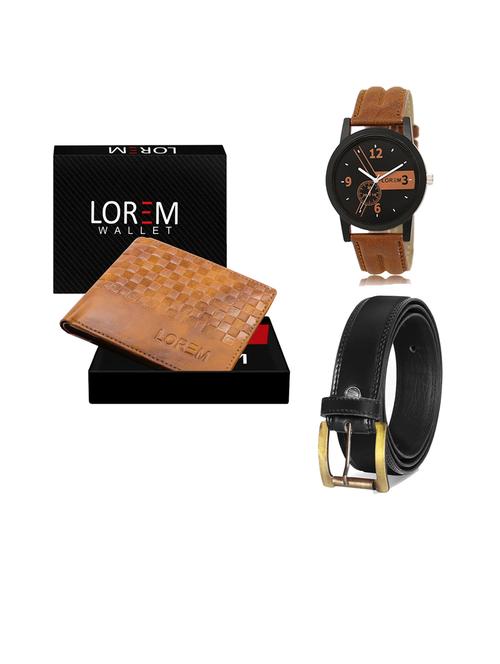 belt, wallet & watch gift combo - 19445011 - Very Small Image - 1
