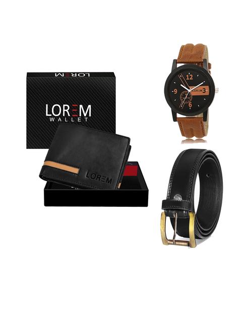 belt, wallet & watch gift combo - 19445016 - Very Small Image - 1