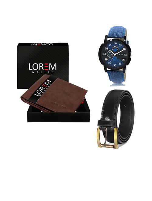 belt, wallet & watch gift combo - 19445031 - Very Small Image - 1