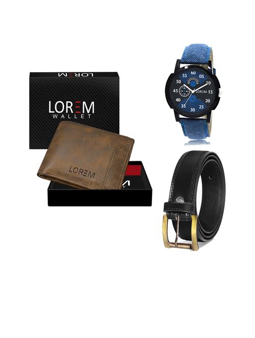 belt, wallet & watch gift combo - 19445043 - Very Small Image - 1