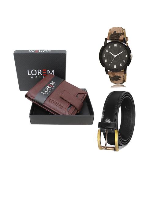 belt, wallet & watch gift combo - 19445073 - Very Small Image - 1