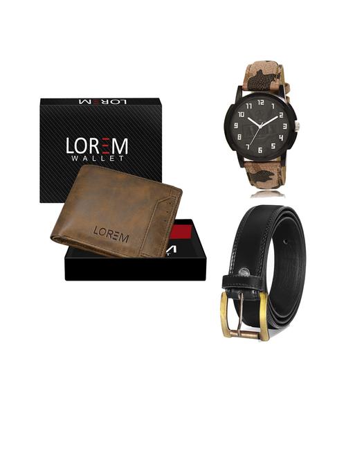 belt, wallet & watch gift combo - 19445088 - Very Small Image - 1