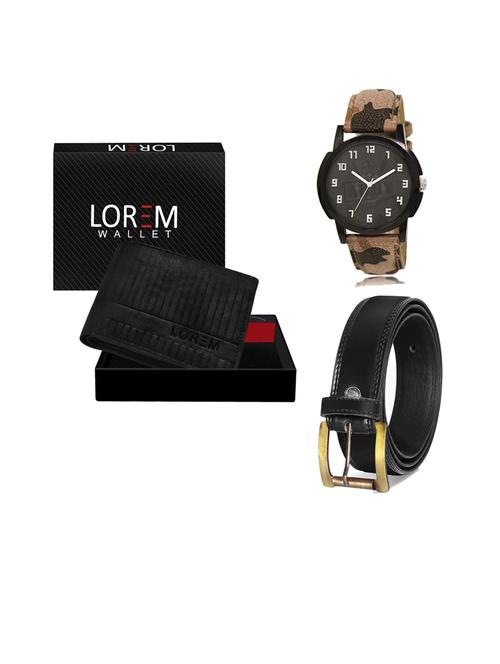 belt, wallet & watch gift combo - 19445095 - Very Small Image - 1