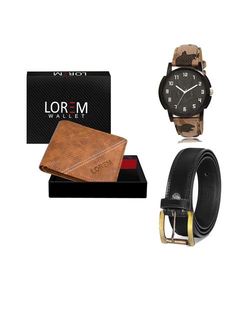 belt, wallet & watch gift combo - 19445097 - Very Small Image - 1