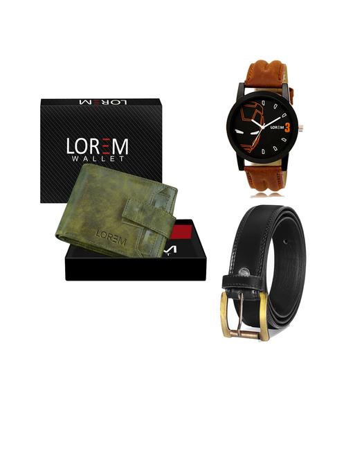 belt, wallet & watch gift combo - 19445131 - Very Small Image - 1