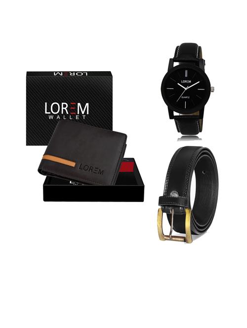 belt, wallet & watch gift combo - 19445197 - Very Small Image - 1