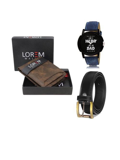 belt, wallet & watch gift combo - 19445249 - Very Small Image - 1
