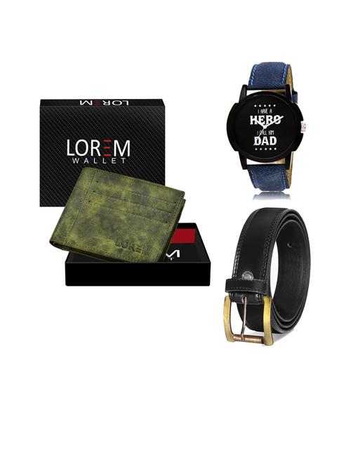 belt, wallet & watch gift combo - 19445261 - Very Small Image - 1