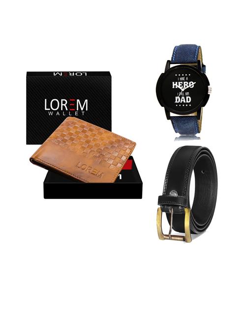 belt, wallet & watch gift combo - 19445281 - Very Small Image - 1